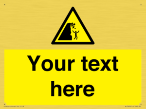 Custom Warning unstable cliff